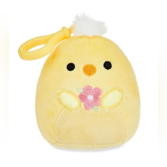 Kellytoy Triston the Chick Squishmallow Clip-on Backpack Clip Stuffed Plush Toy - Picture 1 of 15